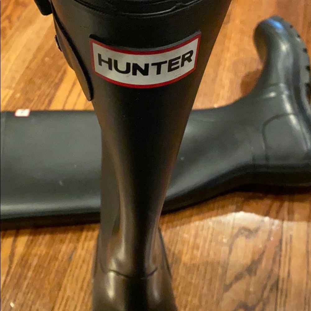 Hunter Classic Tall Rain Boot Black 7 - Picture 6 of 6